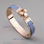 AAA Replica Hermes Enamel Bracelet With Rose Gold Plated